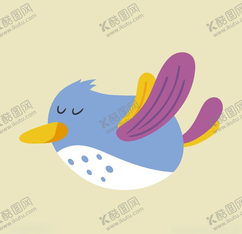 编号：96102909202332533758【酷图网】源文件下载-可爱卡通鸟儿