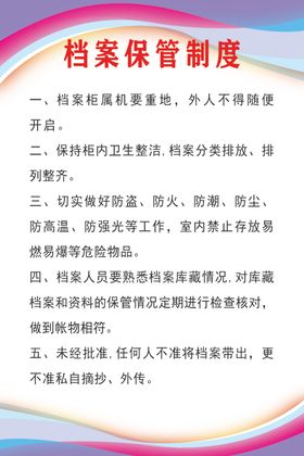 档案保护制度和行为规范及保密制