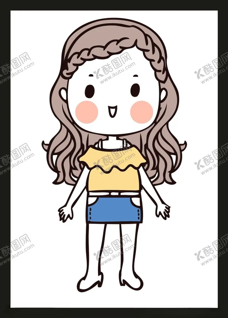 编号：23180102180945273118【酷图网】源文件下载-手绘女孩女人