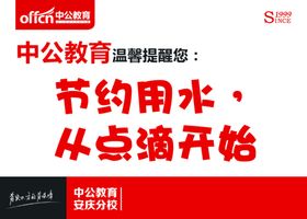节约用水传单资源海报展板