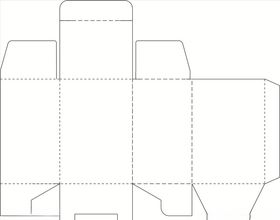礼盒刀模展开图