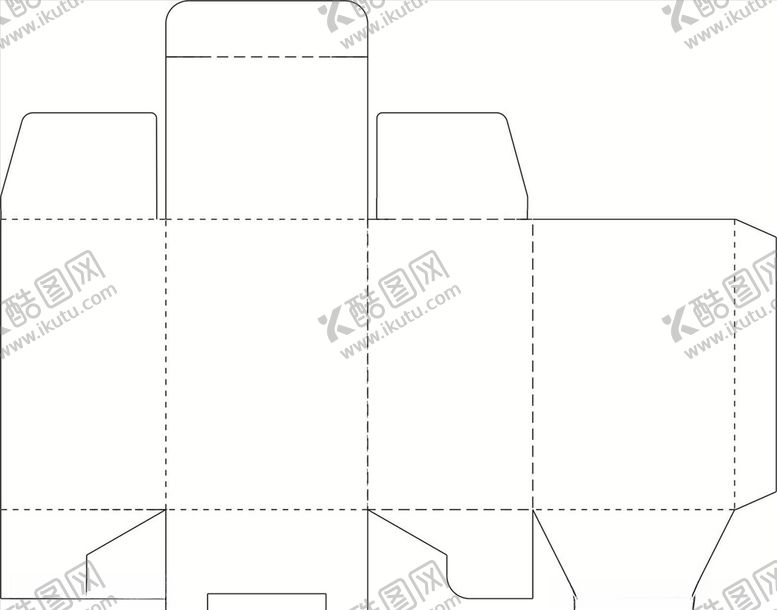 编号：58774107081720166856【酷图网】源文件下载-礼盒刀模展开图