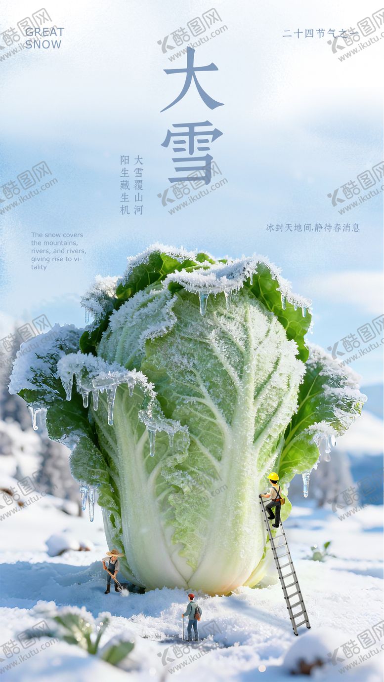 编号：43492311230215453985【酷图网】源文件下载-大雪节气海报