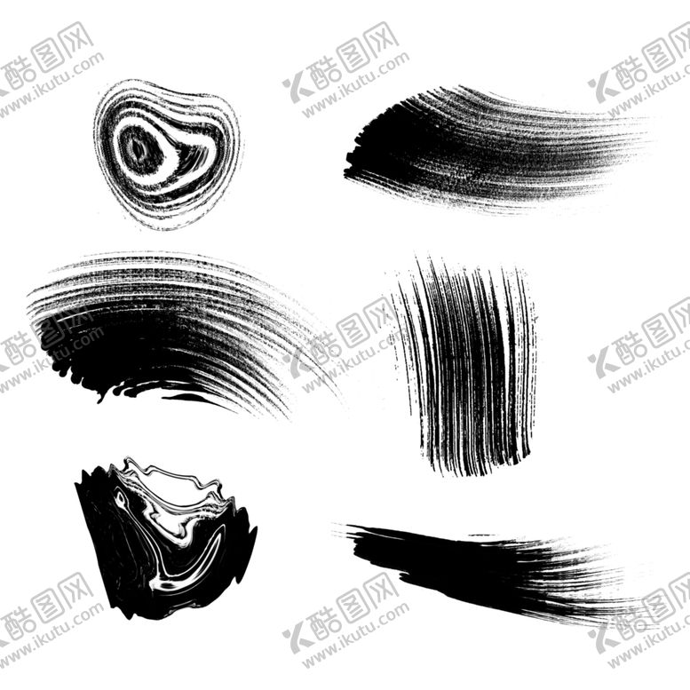 编号：72910702100952549337【酷图网】源文件下载-毛笔笔刷波浪形笔刷