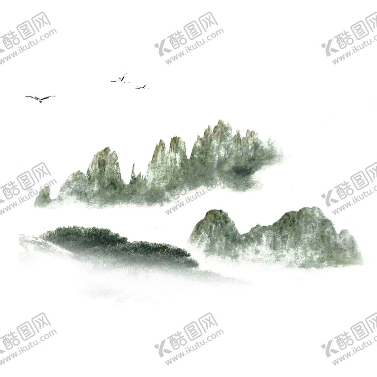 编号：42278104160159504458【酷图网】源文件下载-水墨山水素材