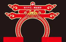 门头新春快乐门头