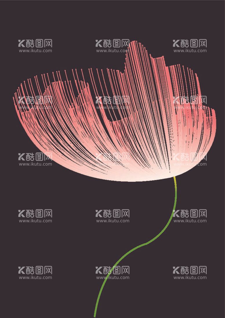 编号：40828112021408365449【酷图网】源文件下载-路径线条花朵