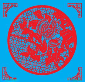 花卉剪纸
