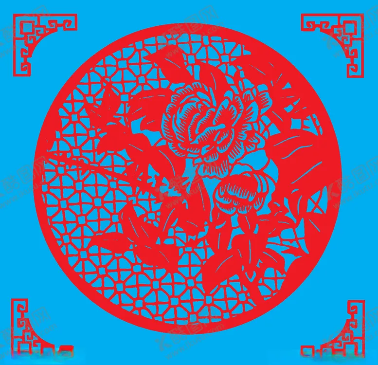 编号：47678009110023321134【酷图网】源文件下载-花卉剪纸