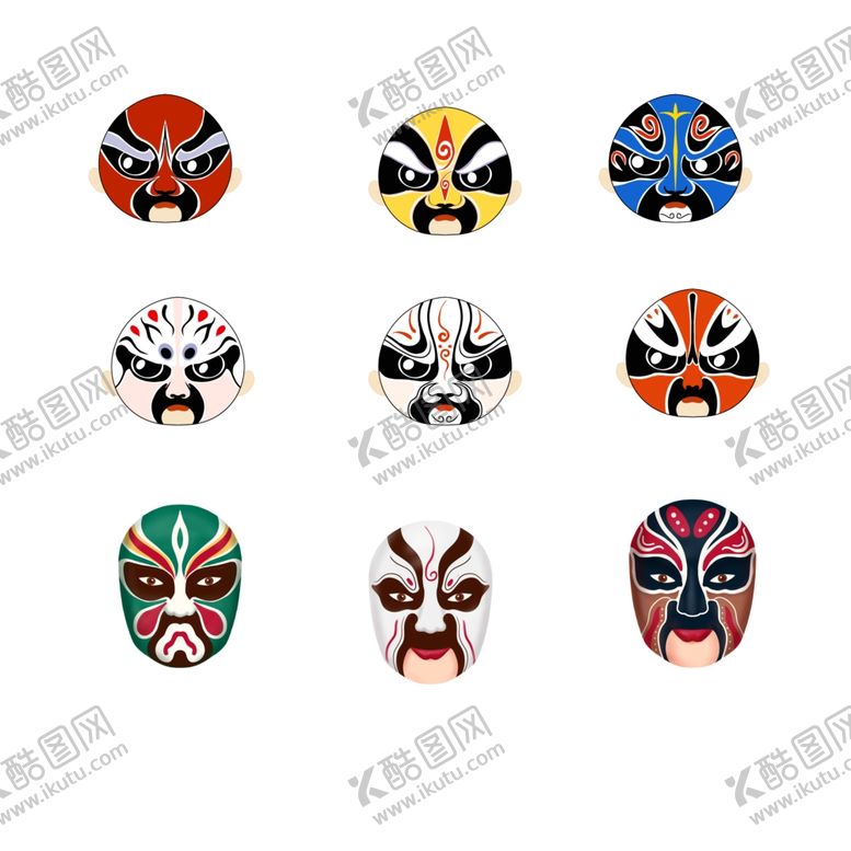 编号：49790207020638456687【酷图网】源文件下载-脸谱