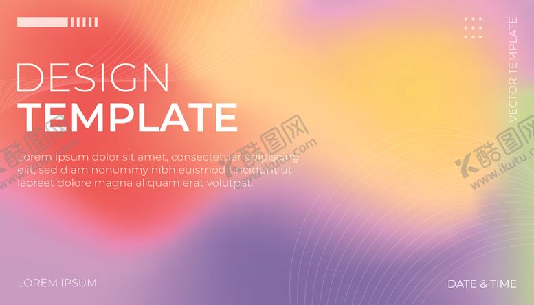 编号：75800004071448396475【酷图网】源文件下载-多彩渐变设计模板背景