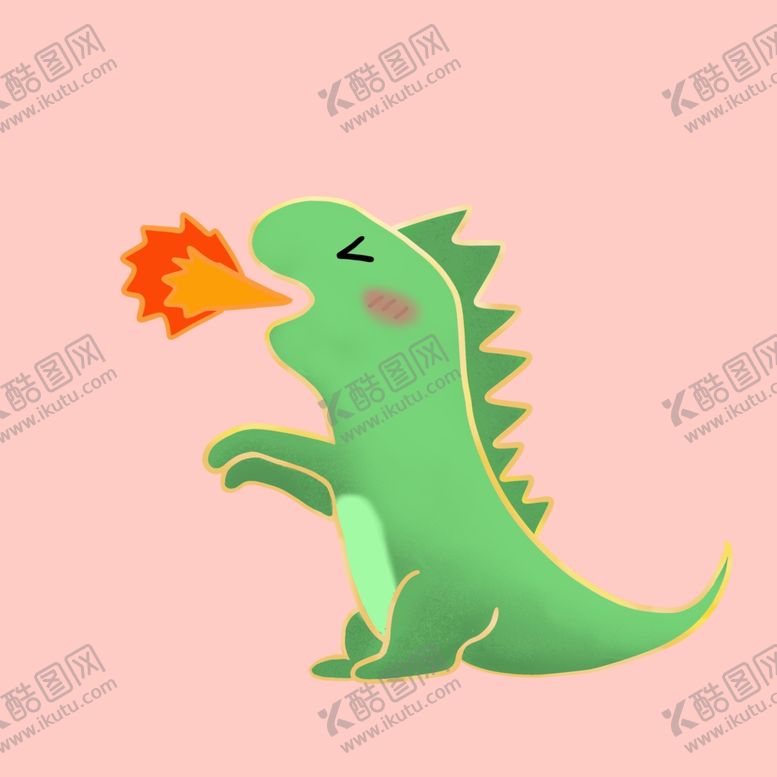 编号：11345910311131227790【酷图网】源文件下载-卡通小恐龙