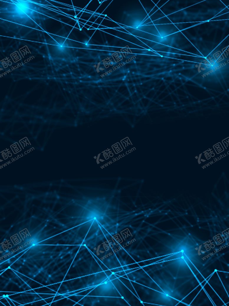 编号：65481204181348197929【酷图网】源文件下载-原创手绘商务发光线条科技感蓝色