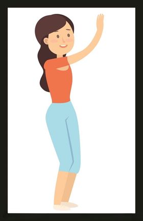 手绘卡通女孩动画动画