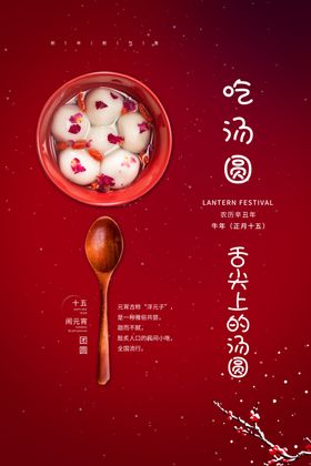 元宵节海报广告闹花灯