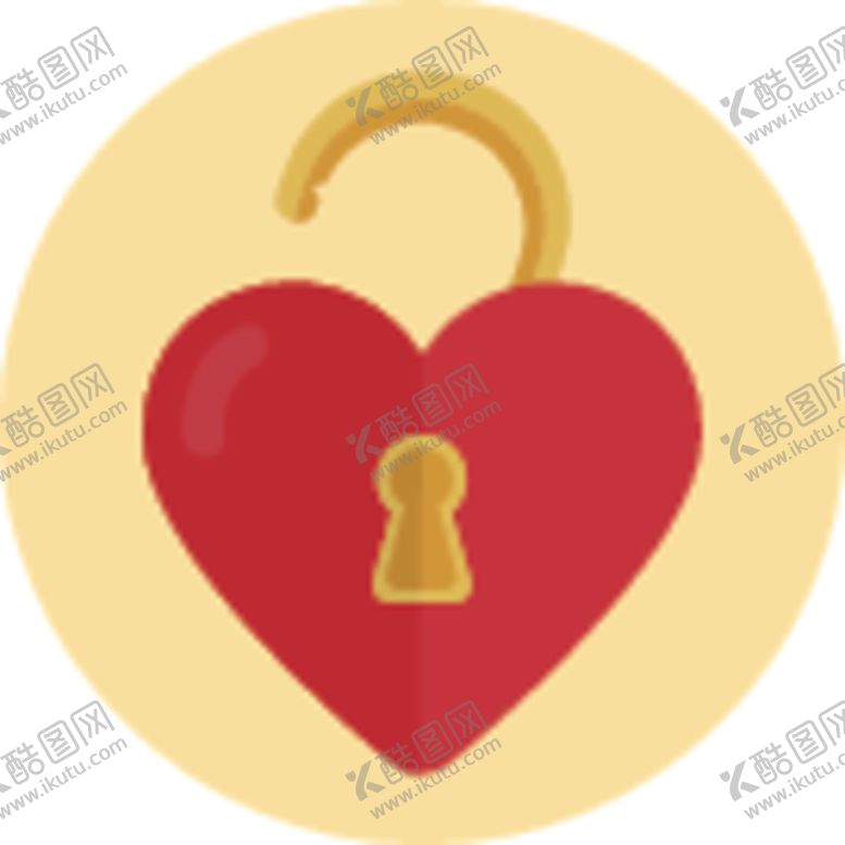 编号：76286406261937408474【酷图网】源文件下载-爱心锁
