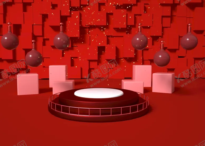编号：61446401291647225027【酷图网】源文件下载-电商C4D场景 