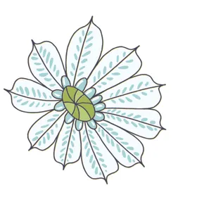 花朵蝴蝶卡通图案