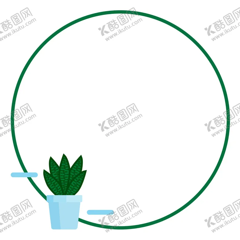 编号：31598011192329554384【酷图网】源文件下载-盆栽边框