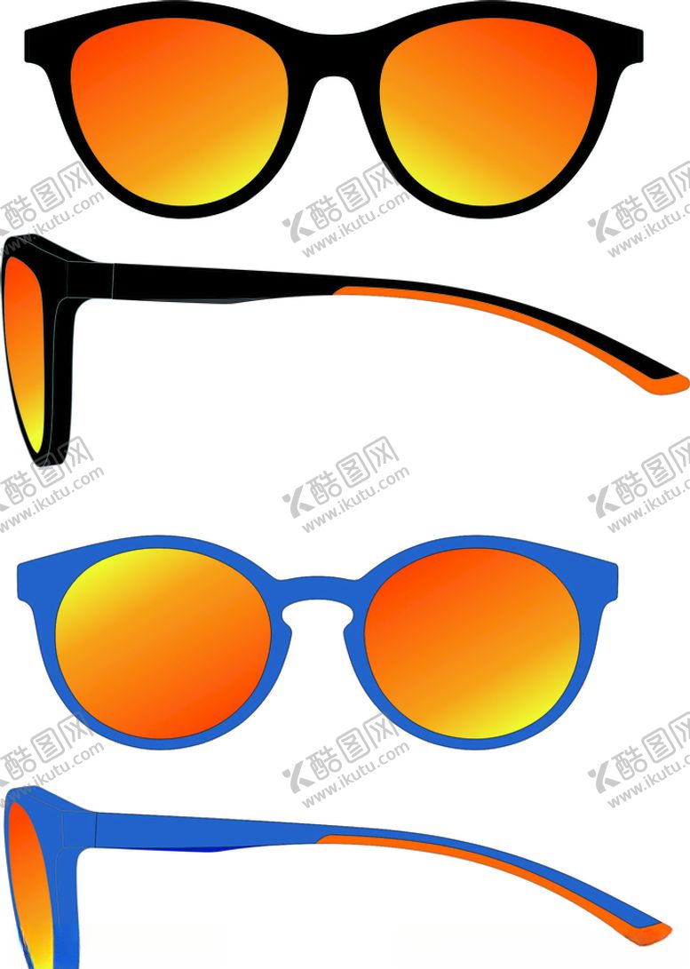 编号：87995910202337461908【酷图网】源文件下载-太阳眼镜矢量图