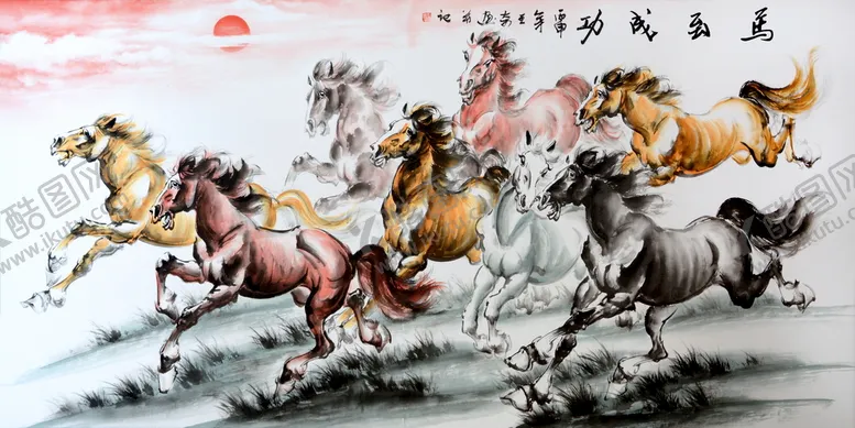 编号：93087210051841209865【酷图网】源文件下载-马到成功