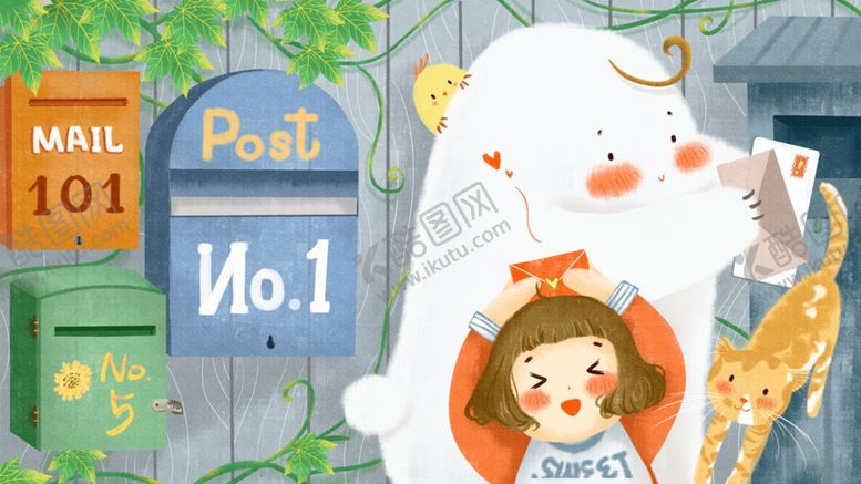 编号：24859810260512151377【酷图网】源文件下载-卡通信箱
