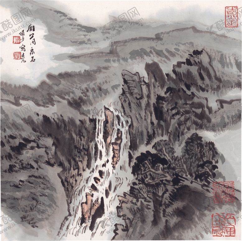 编号：24471309280018476826【酷图网】源文件下载-水墨山水国画风景