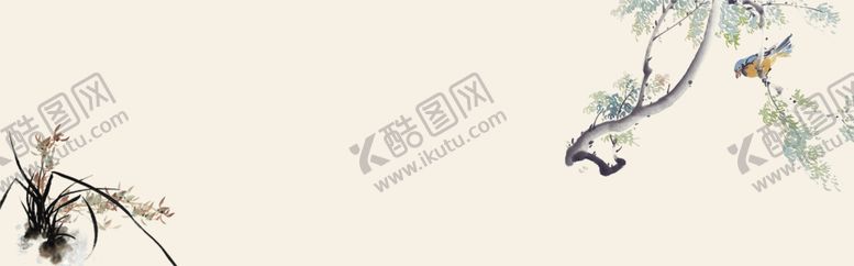 编号：58026011010205511167【酷图网】源文件下载-水墨花鸟