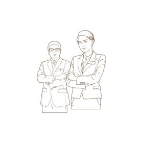 手绘人物坐姿男生线稿