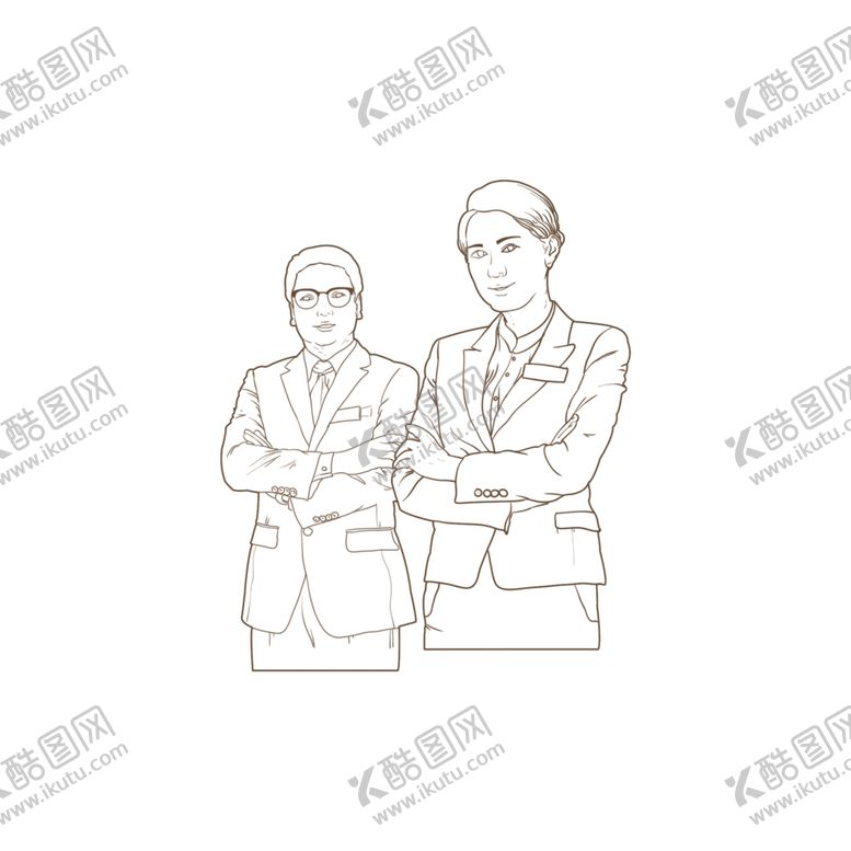 编号：76794209260129115231【酷图网】源文件下载-人物线稿