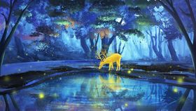 梦幻森林中的奇幻女孩