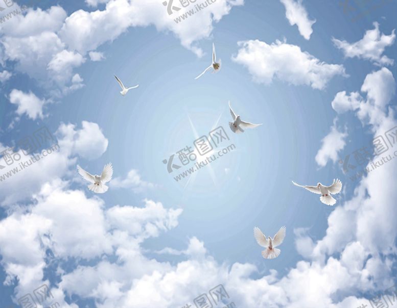 编号：99545809231528538681【酷图网】源文件下载-天空吊顶天花