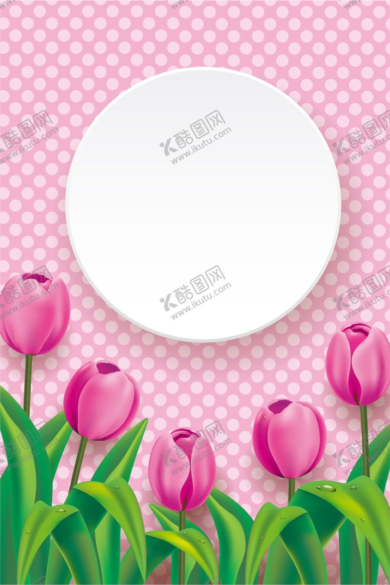 编号：07516309231836067126【酷图网】源文件下载-郁金香相框