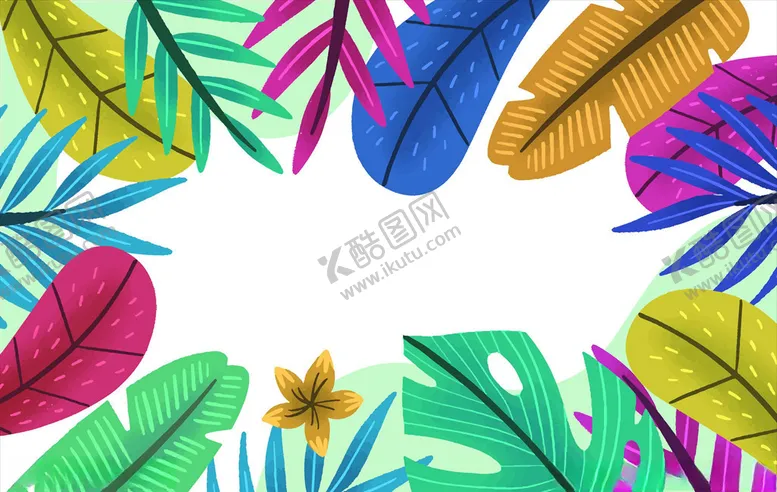 编号：28697606271503075836【酷图网】源文件下载-树叶背景