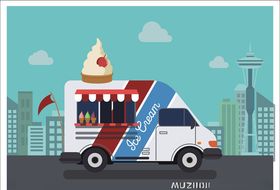 冰激凌餐车