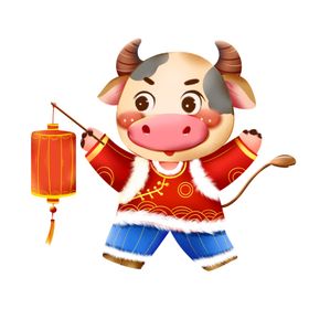 牛年卡通插画