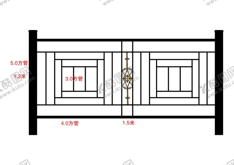 编号：40295609152102447639【酷图网】源文件下载-护栏大门效果图