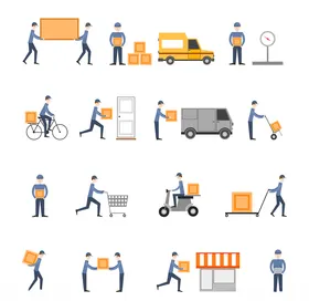 外卖骑手送餐快递员