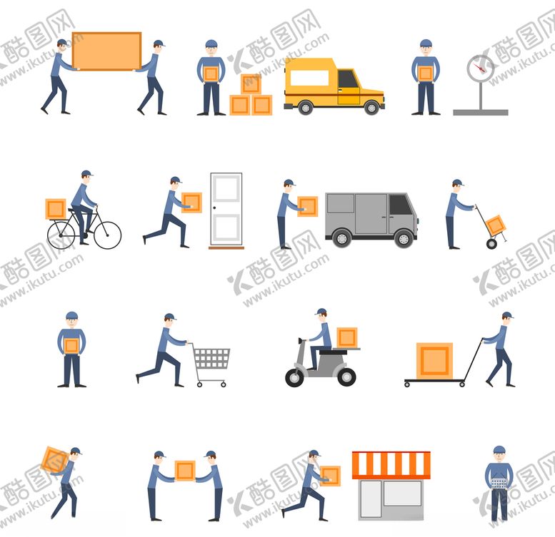 编号：67317510020709398441【酷图网】源文件下载-外卖骑手送餐快递员