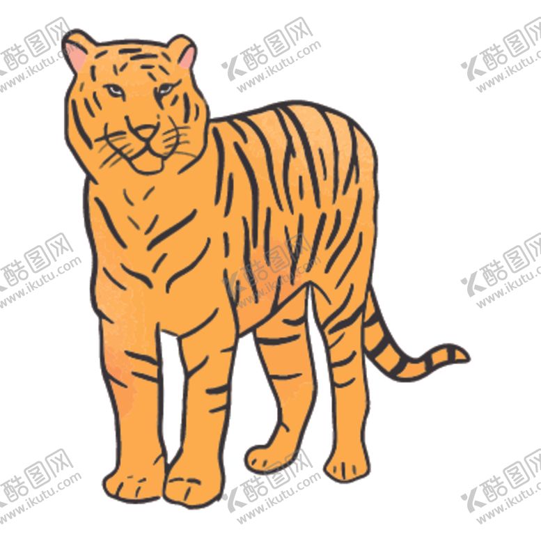 编号：28528409270511547740【酷图网】源文件下载-创意老虎插画图案
