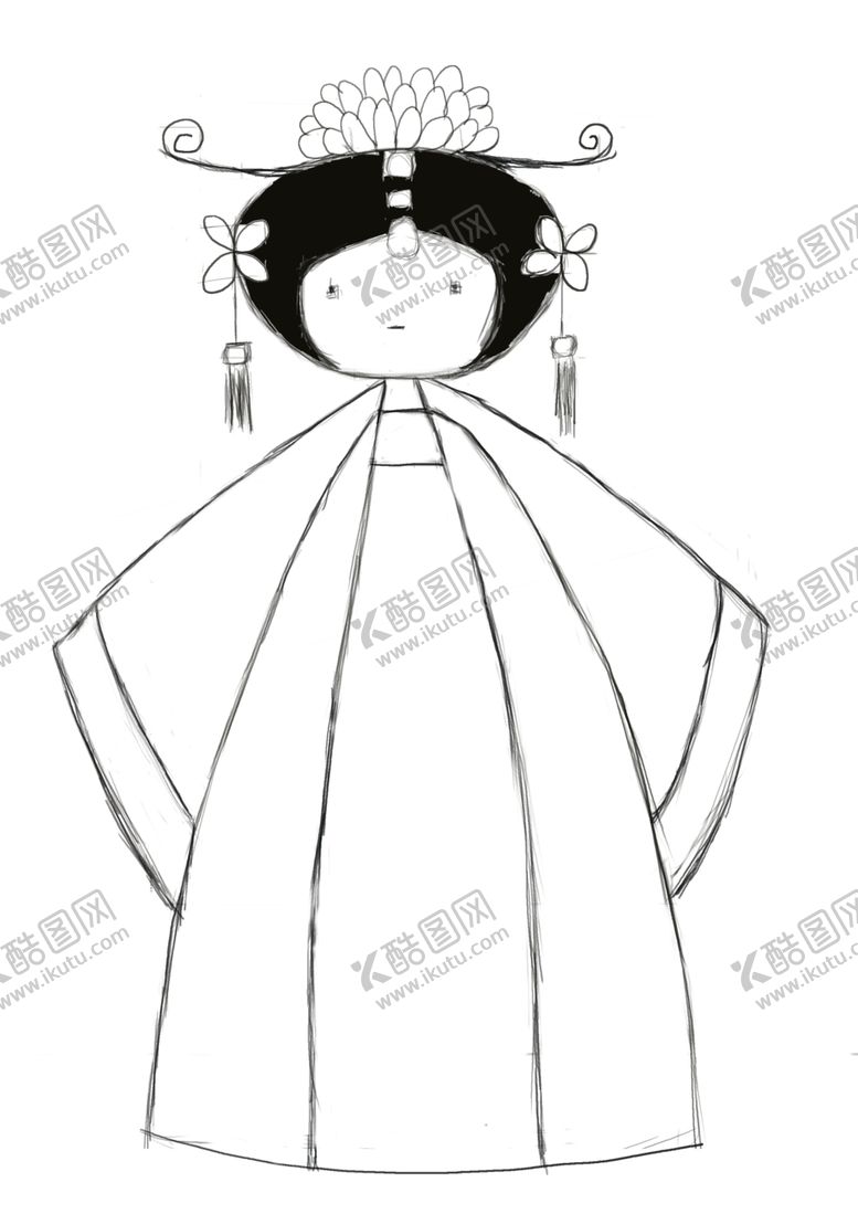 编号：60386109281604493218【酷图网】源文件下载-Q版人物画