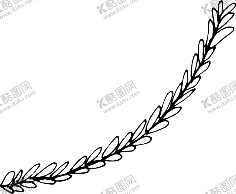 编号：49642709152309012485【酷图网】源文件下载-手绘植物枝干