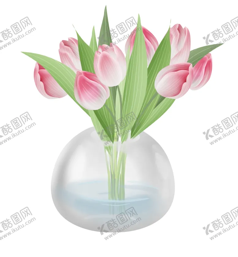 编号：75943504281722056559【酷图网】源文件下载-手绘郁金香插画