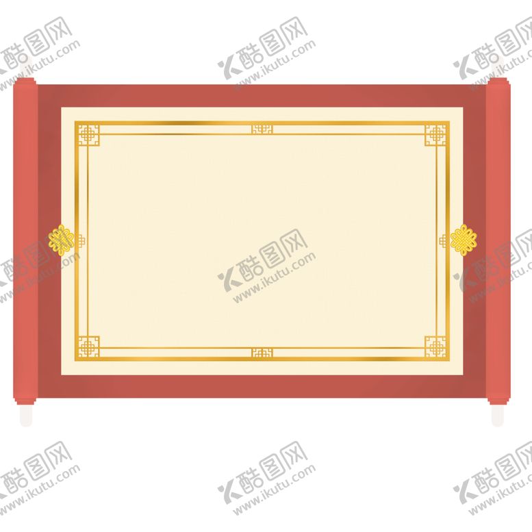 编号：59643007050809593720【酷图网】源文件下载-中国风花纹花边边框素材卷轴