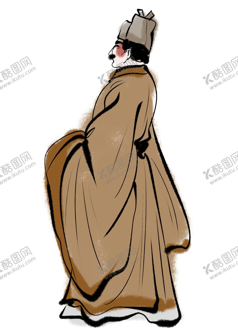 编号：59628910281807174076【酷图网】源文件下载-国学人物插画