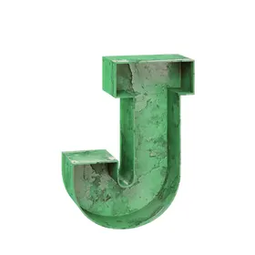 3D立体字母J
