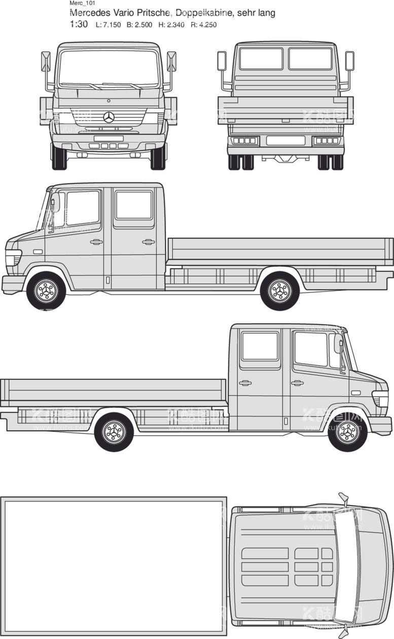 编号：83022003151317398232【酷图网】源文件下载-梅赛德斯工程车