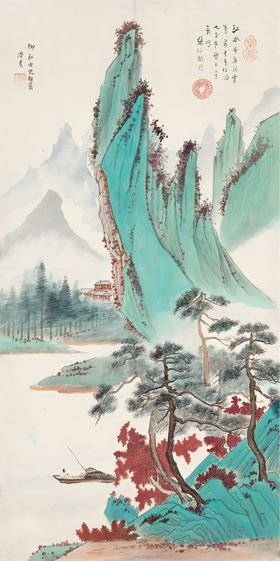 矢量山水风景