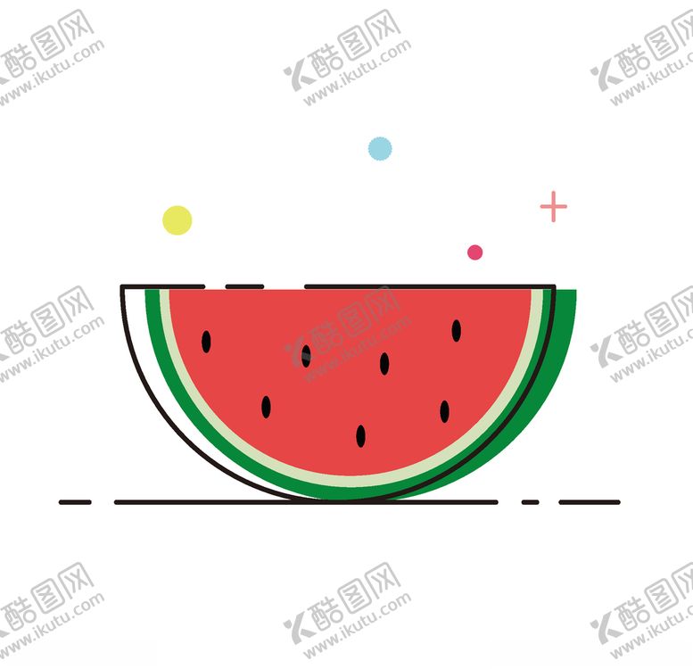编号：63167803140342229847【酷图网】源文件下载-手绘卡通西瓜