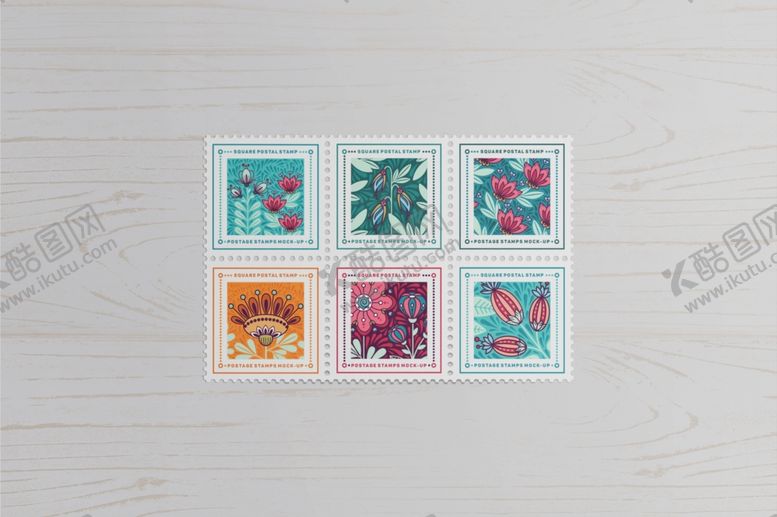 编号：66493706240619411994【酷图网】源文件下载-邮票展示效果图样机